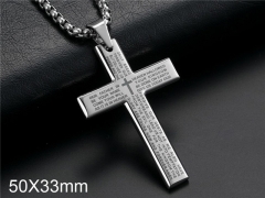 HY Wholesale Jewelry Stainless Steel Cross Pendant (not includ chain)-HY007P111