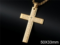 HY Wholesale Jewelry Stainless Steel Cross Pendant (not includ chain)-HY007P109