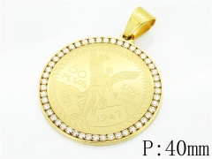 HY Wholesale Jewelry 316L Stainless Steel Pendant-HY13P1337HIR