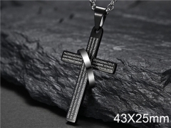 HY Wholesale Jewelry Stainless Steel Cross Pendant (not includ chain)-HY007P154