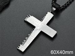 HY Wholesale Jewelry Stainless Steel Cross Pendant (not includ chain)-HY007P112