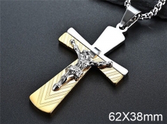 HY Wholesale Jewelry Stainless Steel Cross Pendant (not includ chain)-HY007P333
