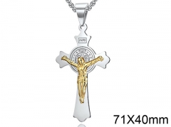 HY Wholesale Jewelry Stainless Steel Cross Pendant (not includ chain)-HY007P199