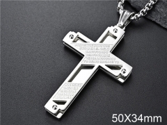 HY Wholesale Jewelry Stainless Steel Cross Pendant (not includ chain)-HY007P141