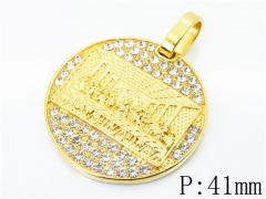 HY Wholesale Jewelry 316L Stainless Steel Pendant-HY13P1324HJF