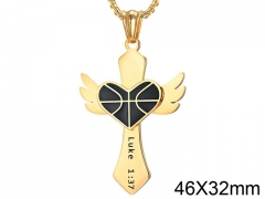HY Wholesale Jewelry Stainless Steel Cross Pendant (not includ chain)-HY007P350