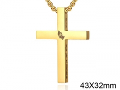 HY Wholesale Jewelry Stainless Steel Cross Pendant (not includ chain)-HY007P106