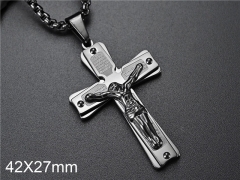 HY Wholesale Jewelry Stainless Steel Cross Pendant (not includ chain)-HY007P150