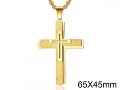 HY Wholesale Jewelry Stainless Steel Cross Pendant (not includ chain)-HY007P241