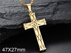 HY Wholesale Jewelry Stainless Steel Cross Pendant (not includ chain)-HY007P317