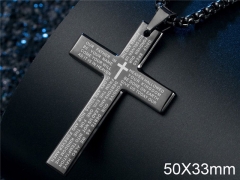 HY Wholesale Jewelry Stainless Steel Cross Pendant (not includ chain)-HY007P110