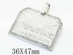 HY Wholesale Jewelry 316L Stainless Steel Pendant-HY13P1325HIL