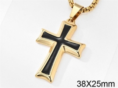 HY Wholesale Jewelry Stainless Steel Cross Pendant (not includ chain)-HY007P276