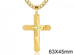 HY Wholesale Jewelry Stainless Steel Cross Pendant (not includ chain)-HY007P245