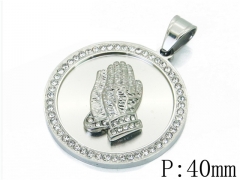 HY Wholesale Jewelry 316L Stainless Steel Pendant-HY13P1184HJZ