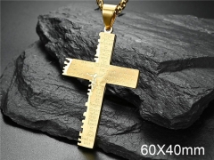 HY Wholesale Jewelry Stainless Steel Cross Pendant (not includ chain)-HY007P113