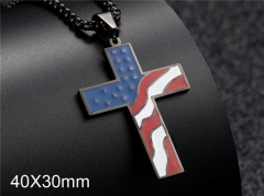 HY Wholesale Jewelry Stainless Steel Cross Pendant (not includ chain)-HY007P037