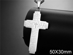 HY Wholesale Jewelry Stainless Steel Cross Pendant (not includ chain)-HY007P128