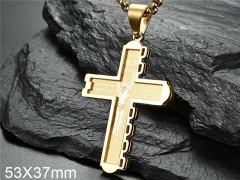 HY Wholesale Jewelry Stainless Steel Cross Pendant (not includ chain)-HY007P145