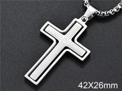 HY Wholesale Jewelry Stainless Steel Cross Pendant (not includ chain)-HY007P155