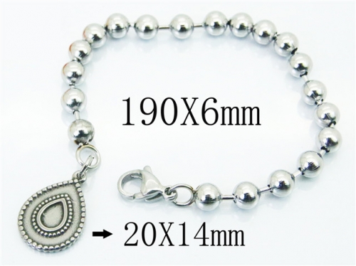 HY Wholesale 316L Stainless Steel Bracelets-HY39B0608LS
