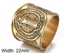 HY Wholesale 316L Stainless Steel Religion Rings-HY007R189