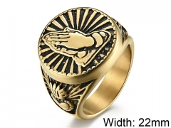 HY Wholesale 316L Stainless Steel Religion Rings-HY007R248
