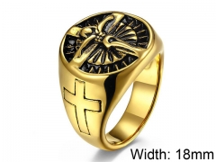 HY Wholesale 316L Stainless Steel Religion Rings-HY007R142