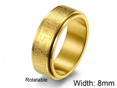 HY Wholesale 316L Stainless Steel Religion Rings-HY007R094