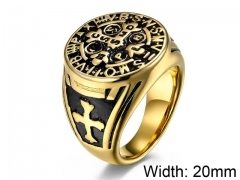 HY Wholesale 316L Stainless Steel Religion Rings-HY007R150