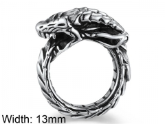 HY Wholesale Jewelry Stainless Steel 316L Animal Rings-HY007R210