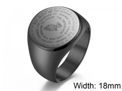 HY Wholesale 316L Stainless Steel Religion Rings-HY007R090