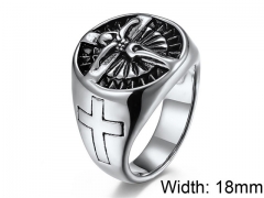 HY Wholesale 316L Stainless Steel Religion Rings-HY007R141