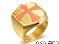 HY Wholesale 316L Stainless Steel Religion Rings-HY007R347