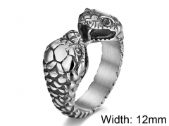 HY Wholesale Jewelry Stainless Steel 316L Animal Rings-HY007R245