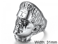 HY Wholesale 316L Stainless Steel Religion Rings-HY007R208