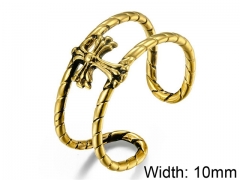 HY Wholesale 316L Stainless Steel Open Rings-HY007R177