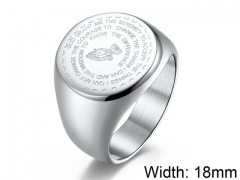 HY Wholesale 316L Stainless Steel Religion Rings-HY007R088