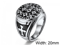 HY Wholesale 316L Stainless Steel Religion Rings-HY007R149