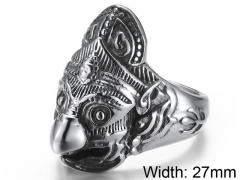 HY Wholesale Jewelry Stainless Steel 316L Animal Rings-HY007R197