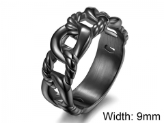 HY Wholesale 316L Stainless Steel Hollow Rings-HY007R178