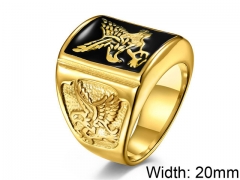 HY Wholesale Jewelry Stainless Steel 316L Animal Rings-HY007R140