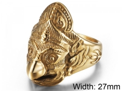 HY Wholesale Jewelry Stainless Steel 316L Animal Rings-HY007R198