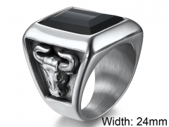 HY Wholesale 316L Stainless Steel CZ Rings-HY007R218