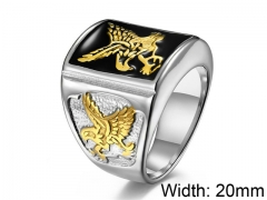 HY Wholesale Jewelry Stainless Steel 316L Animal Rings-HY007R139