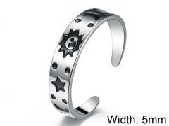 HY Wholesale 316L Stainless Steel Open Rings-HY007R299