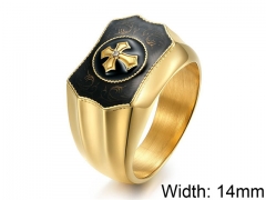 HY Wholesale 316L Stainless Steel Religion Rings-HY007R273