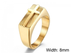HY Wholesale 316L Stainless Steel Religion Rings-HY007R025