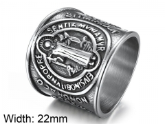 HY Wholesale 316L Stainless Steel Religion Rings-HY007R190