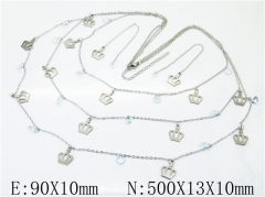 HY Wholesale 316L Stainless Steel Fashion jewelry Set-HY59S1750HPB